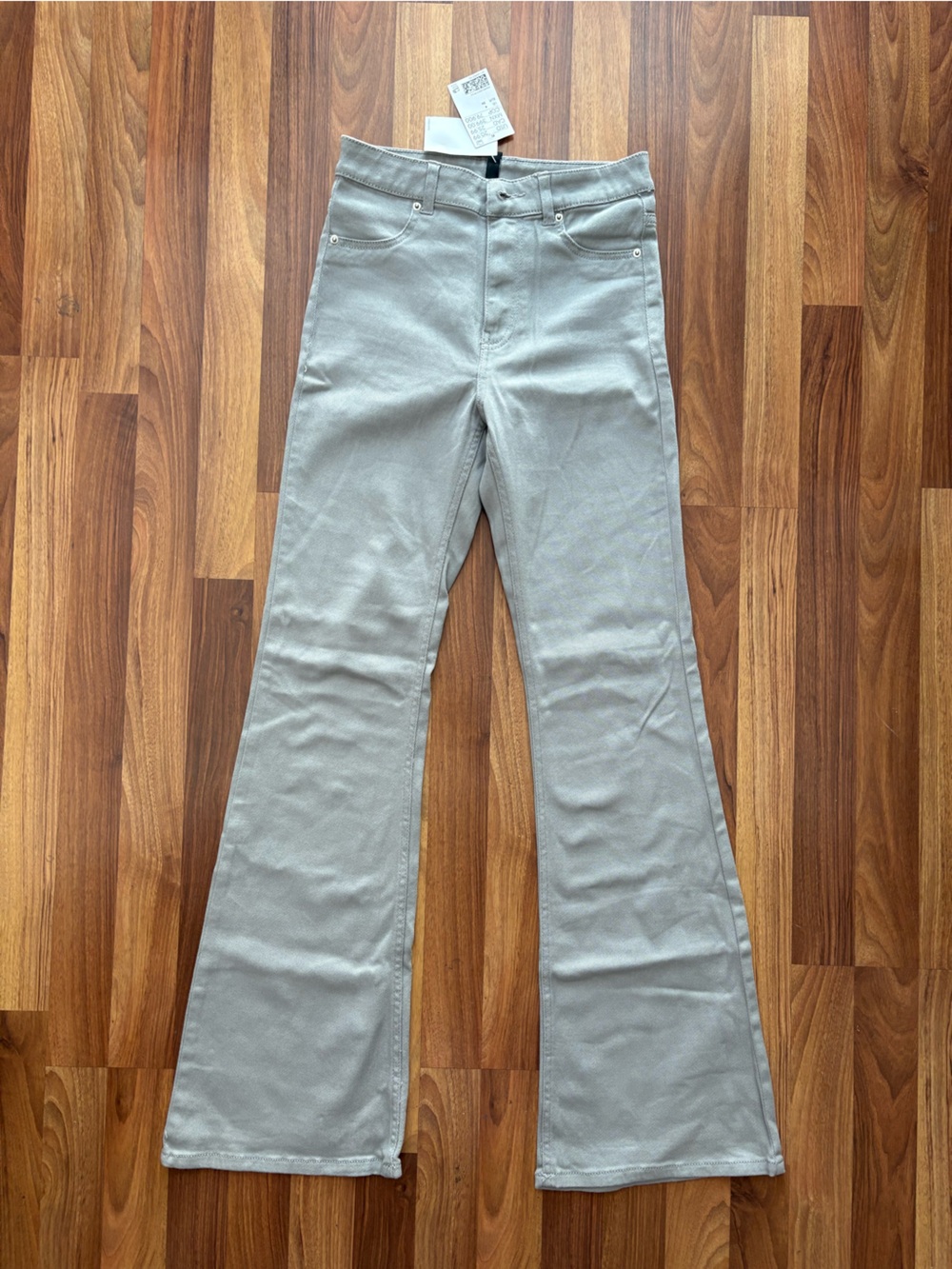 H&M Gray Straight-Leg Jeans